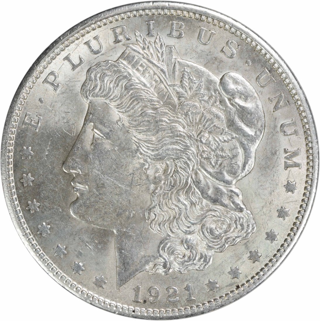 1921 Morgan Silver Dollar AU Uncertified 90% Silver Philadelphia Mint: 1921 Morgan Silver Dollar AU Uncertified 90% Silver Philadelphia Mint This 1921 Morgan Silver Dollar features an attractive AU grade, showcasing the exceptional craftsmanship of designer George T. Mor