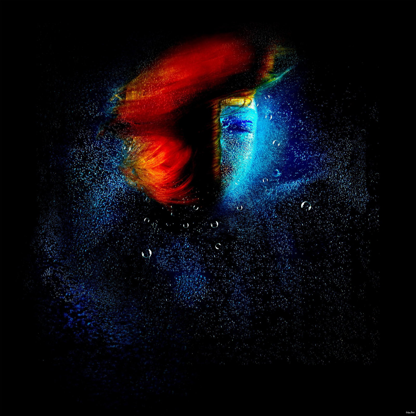 Giuliano Bekor Submersion SM6 48x48 Archival Pigment Limited Edition: Giuliano Bekor Submersion SM6 48x48 Archival Pigment Limited Edition "Submersion SM6" is a limited edition abstract photograph by Giuliano Bekor from the Submersion series, created in 2010. This large