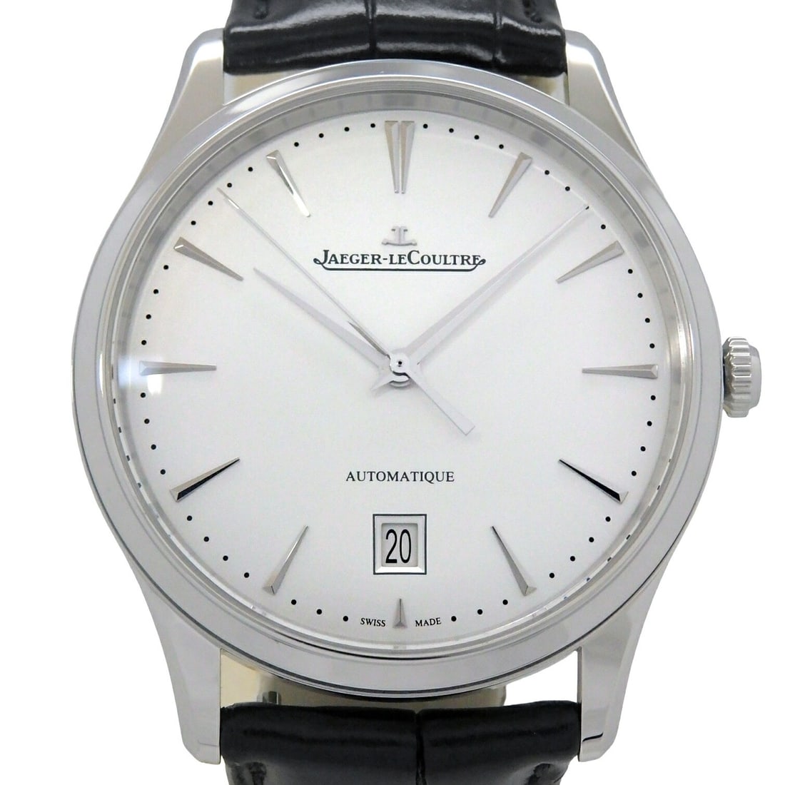 Jaeger-LeCoultre Master Ultra Thin Date Men's Wristwatch Q1238420: Jaeger-LeCoultre Master Ultra Thin Date Men's Wristwatch Q1238420 This Jaeger-LeCoultre Master Ultra Thin Date Q1238420 wristwatch is crafted for men and features a refined, slim profile. Made in Swit