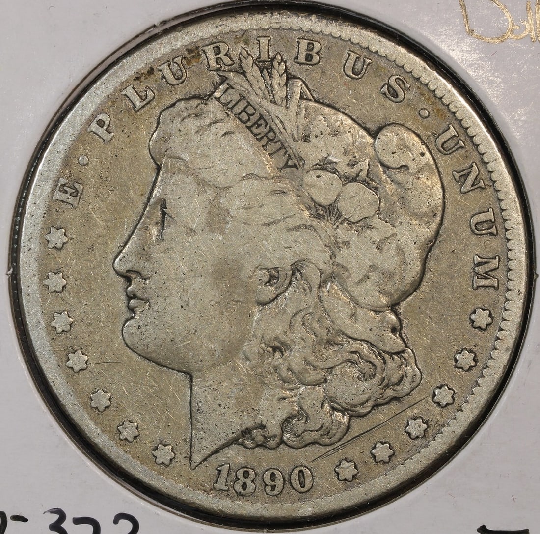 Carson City 1890 Morgan Silver Dollar Uncertified F Grade (1 of 2)