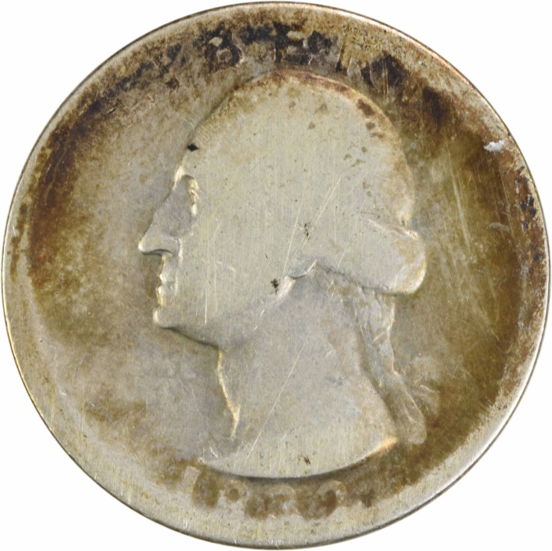 1932-D Washington Silver Quarter 90% Silver Uncertified AG: 1932-D Washington Silver Quarter 90% Silver Uncertified AG This 1932-D Washington Silver Quarter is a classic piece of American numismatics. Struck in Denver, this coin features a composition of 90% s