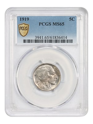 PCGS MS65 1919 Buffalo Nickel 5C Philadelphia (1 of 5)