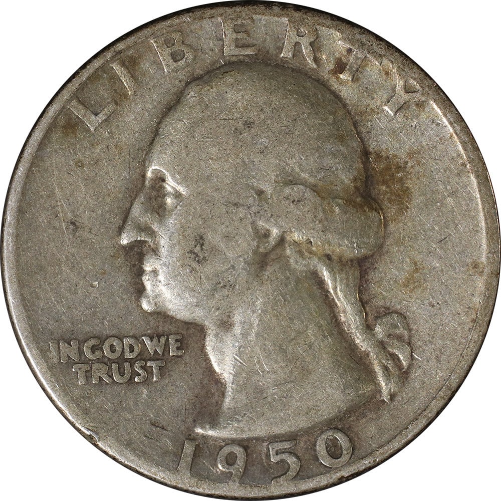 Silver 1950-D Over S Washington Quarter from Denver Mint: Silver 1950-D Over S Washington Quarter from Denver Mint This is a 1950-D/S Washington Quarter, struck at the Denver Mint. The coin is composed of silver and is a circulated piece from the United Stat