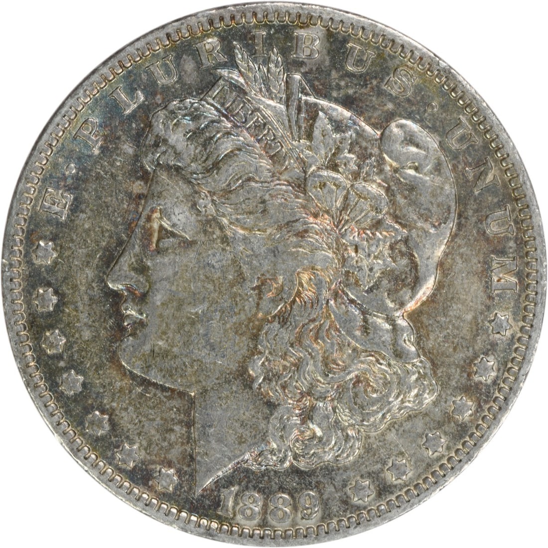 1889-O Morgan Silver Dollar EF Uncertified New Orleans Mint Coin: 1889-O Morgan Silver Dollar EF Uncertified New Orleans Mint Coin This 1889-O Morgan Silver Dollar is a remarkable piece of numismatic history, featuring a design by George T. Morgan. The coin is circu