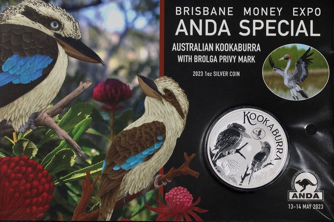 2023 Australia Silver Kookaburra $1 Brolga Privy ANDA Special (1 of 2)