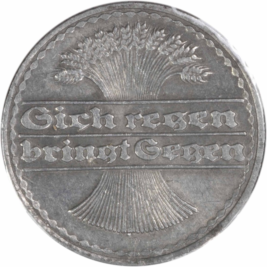 1919 Germany 50 Pfennig Silver Coin KM27 Extra Fine Uncertified: 1919 Germany 50 Pfennig Silver Coin KM27 Extra Fine Uncertified This 1919 Weimar Republic 50 Pfennig coin from Germany is composed of silver. It is classified as circulated and graded EF (Extremely Fi