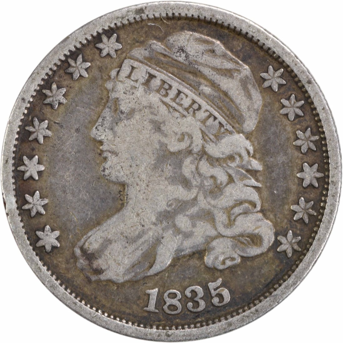 1835 Capped Bust Silver Dime 10C Philadelphia Uncertified (1 of 2)