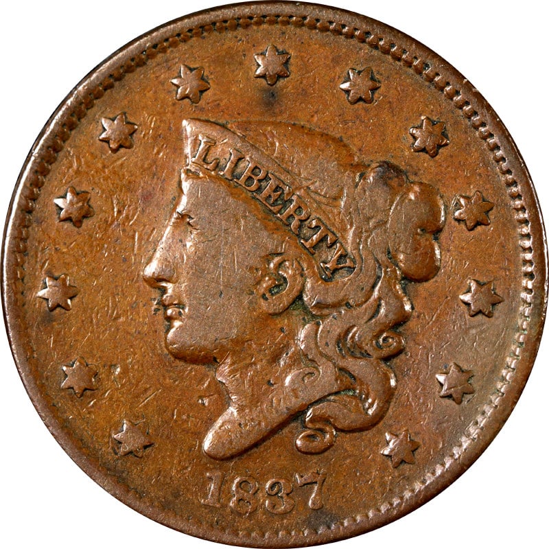 1837 United States Copper Large Cent (1 of 2)