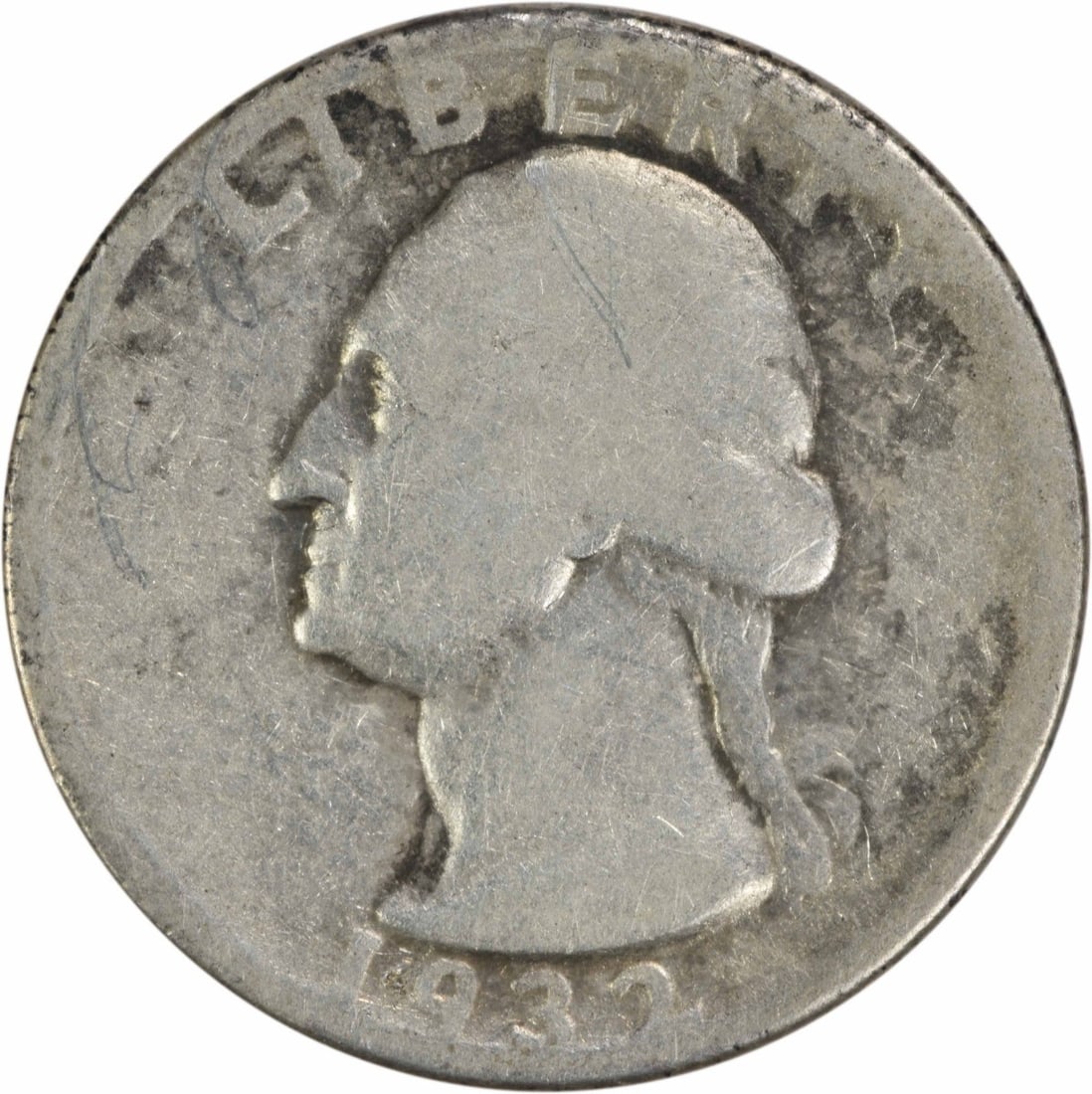 1932-D Washington Silver Quarter 90% Silver AG Uncertified: 1932-D Washington Silver Quarter 90% Silver AG Uncertified This 1932-D Washington Silver Quarter is a remarkable piece of American numismatics, showcasing the craftsmanship of renowned designer John F