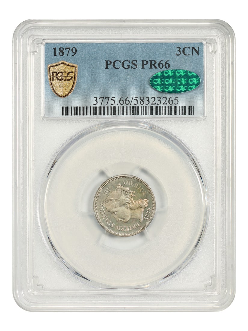 1879 PCGS CAC PR66 Three Cent Nickel 3CN Philadelphia (1 of 7)