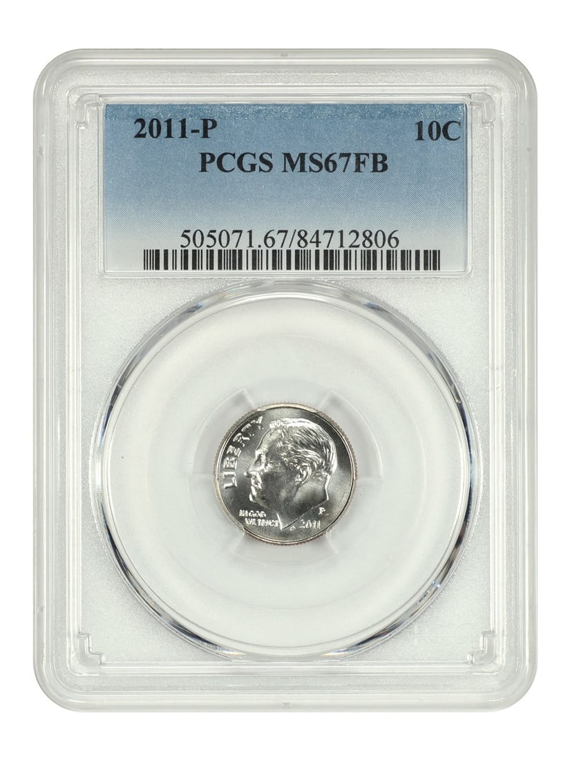 PCGS MS67FB 2011 Philadelphia Roosevelt Dime 10C Uncirculated (1 of 4)