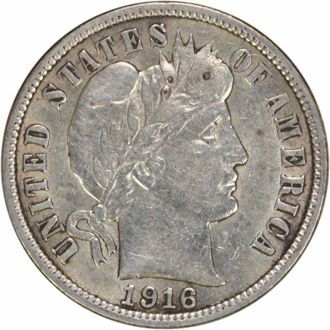 1916 Barber Silver Dime 10C AU Uncertified Philadelphia: 1916 Barber Silver Dime 10C AU Uncertified Philadelphia This 1916 Barber Silver Dime is a remarkable collectible coin from the United States, featuring a design by Charles E. Barber. Struck in Philade
