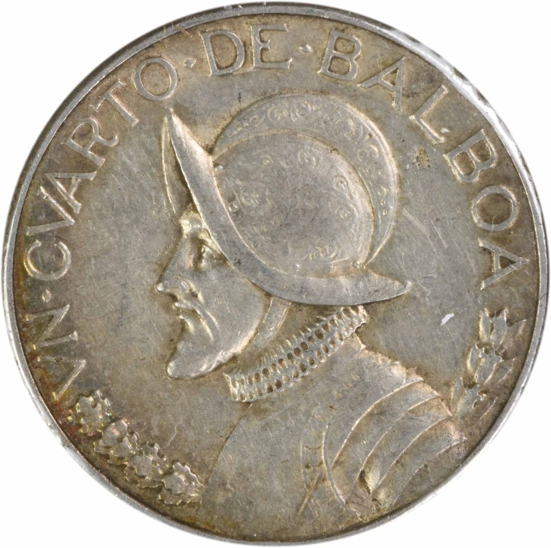 1932 Silver Panama Quarter Balboa Coin KM11.1 EF Uncertified: 1932 Silver Panama Quarter Balboa Coin KM11.1 EF Uncertified This 1932 Panama 1/4 Balboa coin is composed of silver and features the KM number 11.1. The coin is circulated and graded as EF (Extremely 