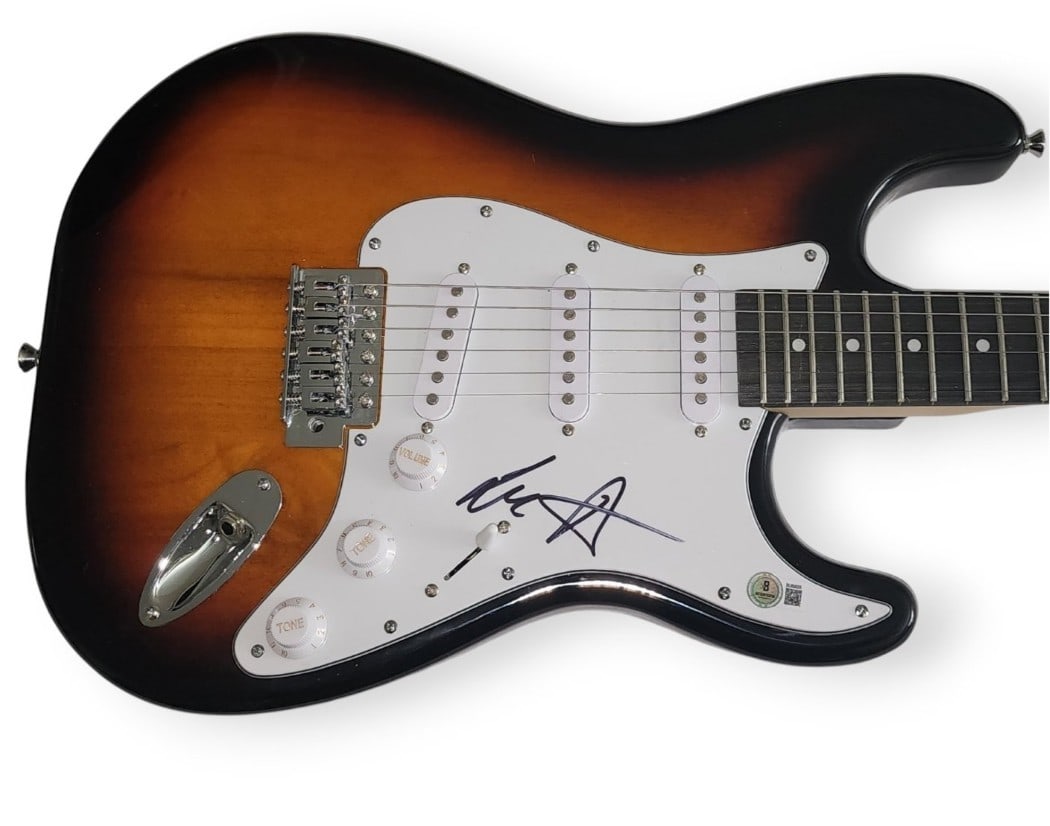 Lee Ritenour Signed Electric Guitar Is It You? Beckett Authenticated: Lee Ritenour Signed Electric Guitar Is It You? Beckett Authenticated This is an authentic Lee Ritenour signed electric guitar titled 'Is It You?'. The guitar comes with a Beckett Authentication sticke