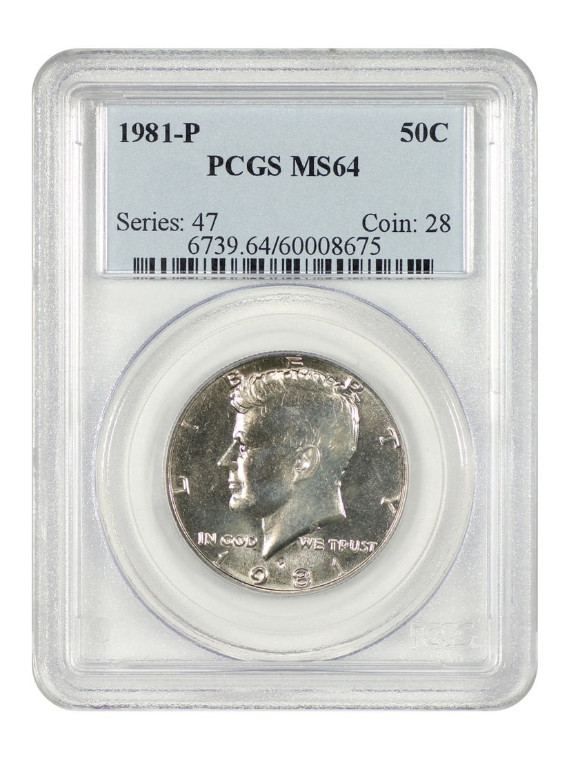 1981 Kennedy Half Dollar 50C PCGS MS64 Uncirculated (1 of 4)