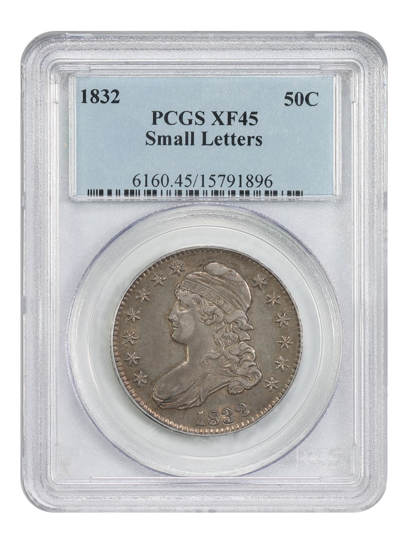 1832 PCGS XF45 Capped Bust Half Dollar Small Letters (1 of 4)