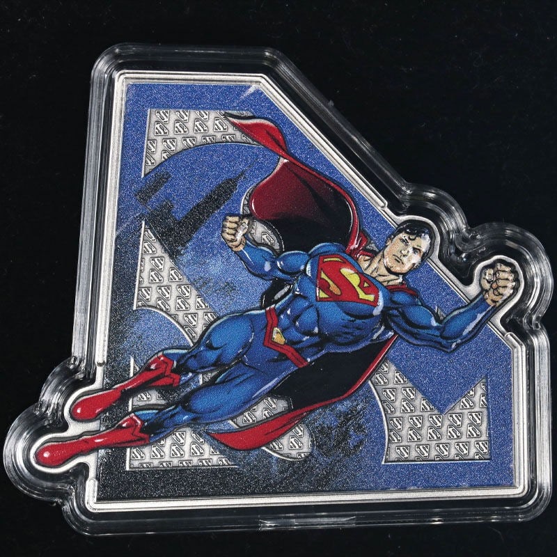 2025 Barbados 3 Ounce Silver Superman Coin Colorized High Relief (1 of 3)