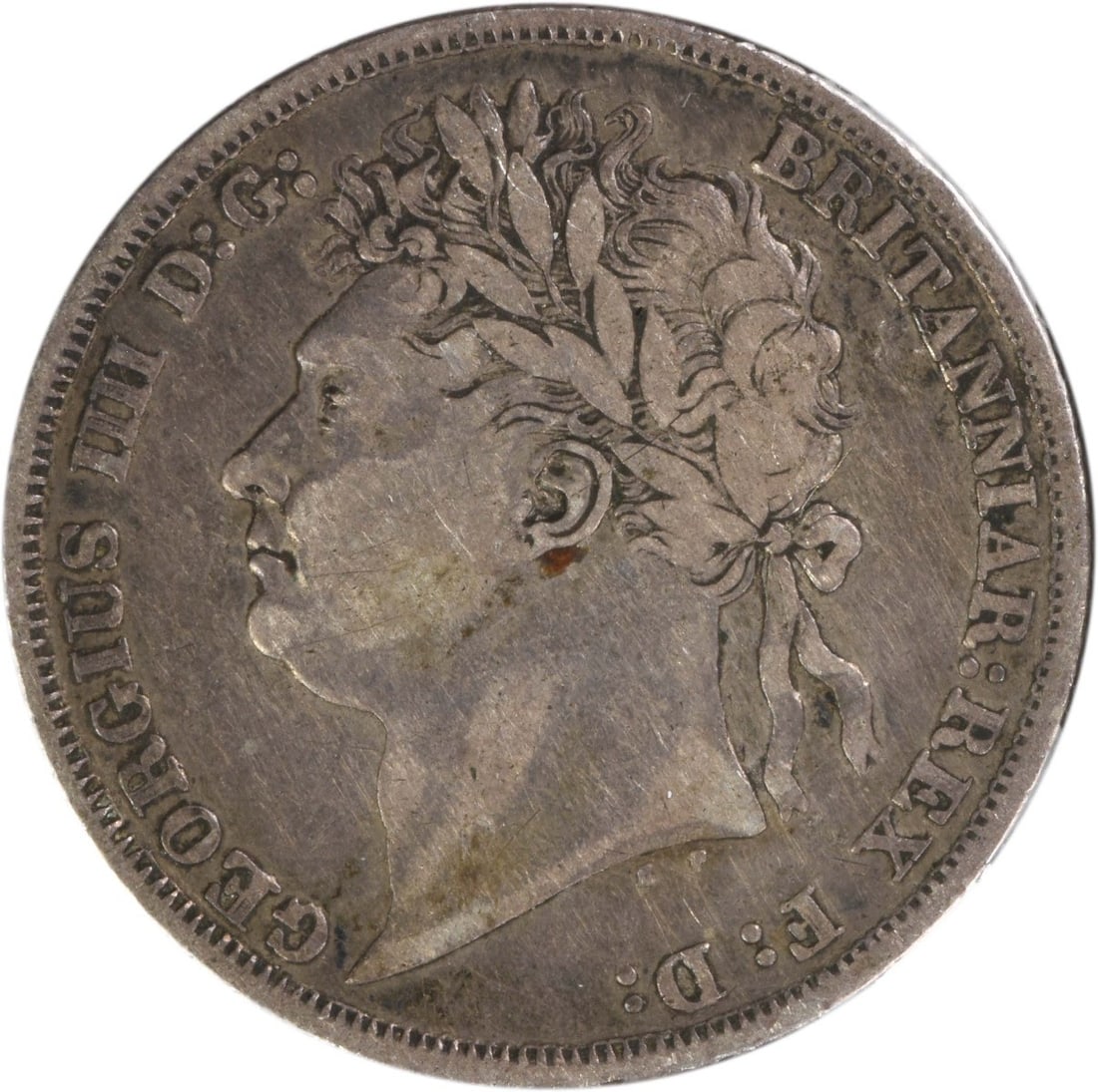1825 United Kingdom Silver 1 Shilling Coin KM 687 VF Grade Uncertified: 1825 United Kingdom Silver 1 Shilling Coin KM 687 VF Grade Uncertified This 1825 Great Britain 1 Shilling coin is a circulated, pre-owned piece composed of silver. It is classified as KM687 and featur
