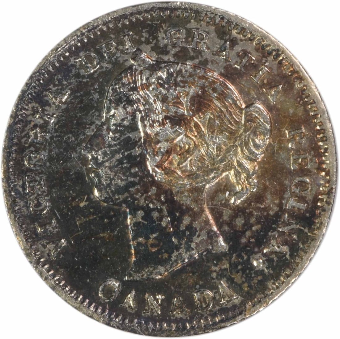 Canada 1901 Silver 5 Cents KM2 AU Uncertified: Canada 1901 Silver 5 Cents KM2 AU Uncertified This 1901 Canada 5 Cents coin is composed of silver and features the KM2 designation. Graded as About Uncirculated (AU), this pre-owned coin is uncertifie