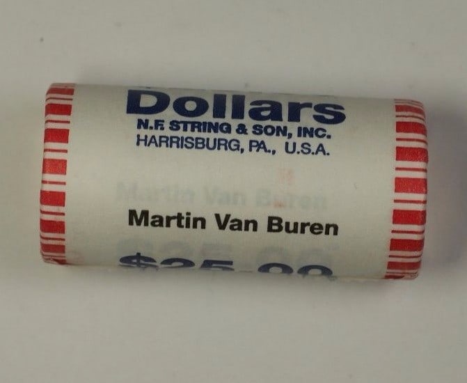 Roll of 25 Uncirculated 2008 Martin Van Buren Presidential $1 Coins Mint Origin Unknown (1 of 1)