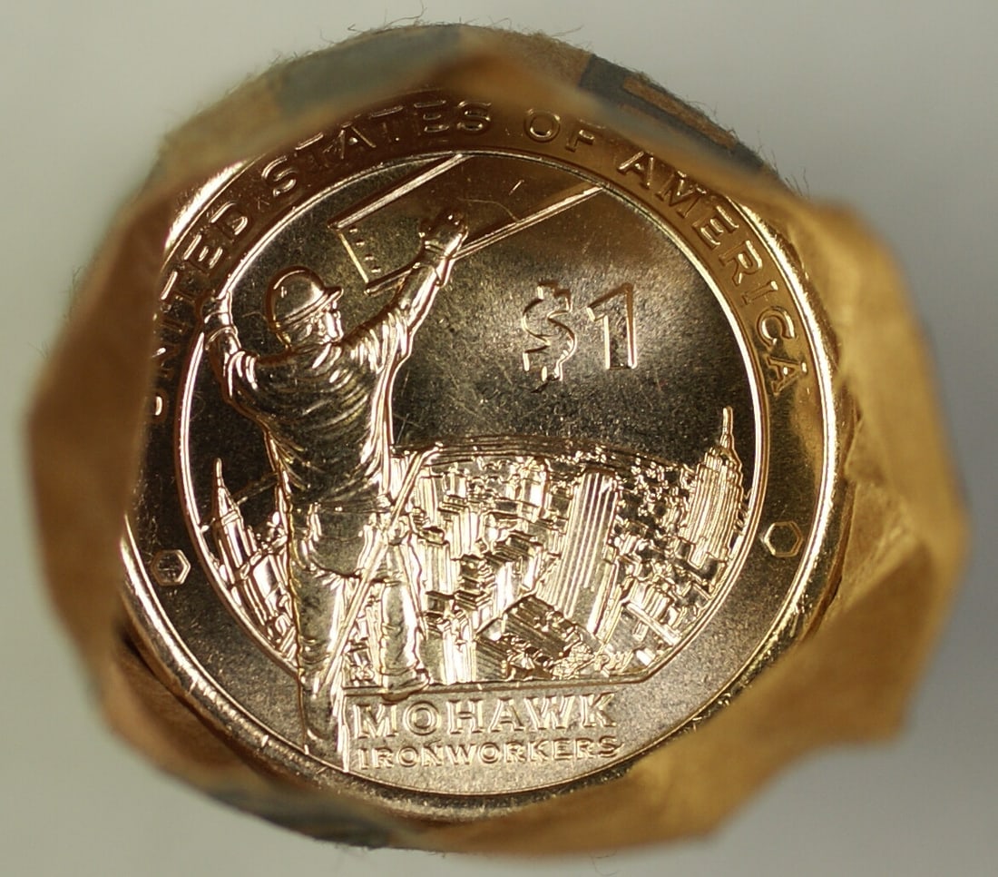 Roll of 25 Uncirculated 2015-D Native American Dollar Coins Denver Mint: Roll of 25 Uncirculated 2015-D Native American Dollar Coins Denver Mint This is a roll of 25 uncirculated 2015 Native American Dollar coins, also referred to as Sacagawea dollars, minted in Denver. Th