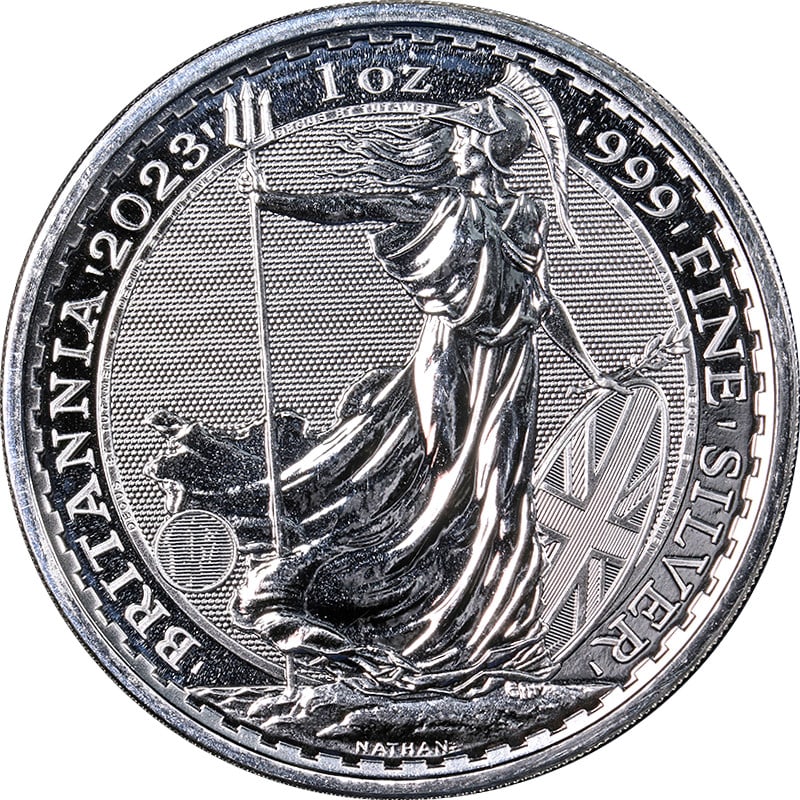 2023 Great Britain Silver Britannia 1 oz Queen BU (1 of 2)