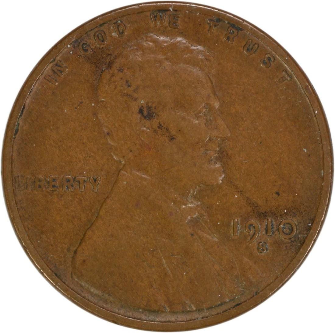 1910 S Lincoln Wheat Copper Small Cent EF Uncertified: 1910 S Lincoln Wheat Copper Small Cent EF Uncertified This 1910-S Lincoln Wheat Cent is a circulated coin from the United States, composed of copper. It is graded EF (Extremely Fine) and remains uncer