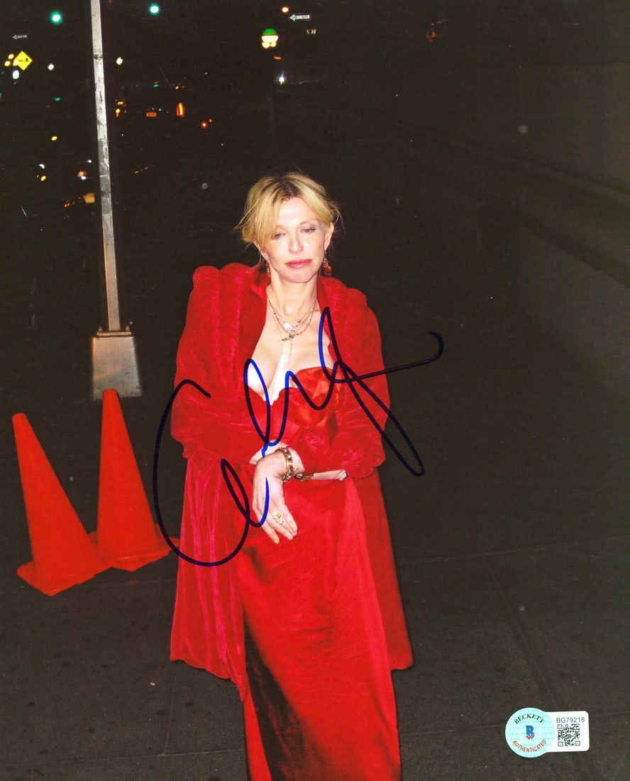 Courtney Love Hole Signed 8x10 Photo Authentic Beckett BAS Certification: Courtney Love Hole Signed 8x10 Photo Authentic Beckett BAS Certification This authentic 8x10 photograph features the signature of Courtney Love, the iconic lead singer of the band Hole. It has been pe
