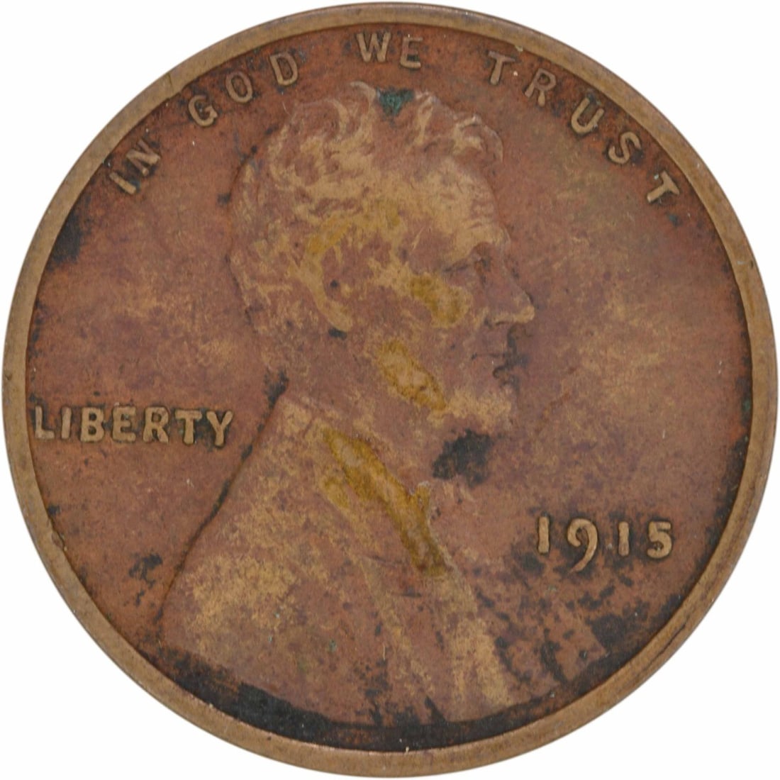 1915 Copper Lincoln Wheat Cent EF Uncertified (1 of 2)