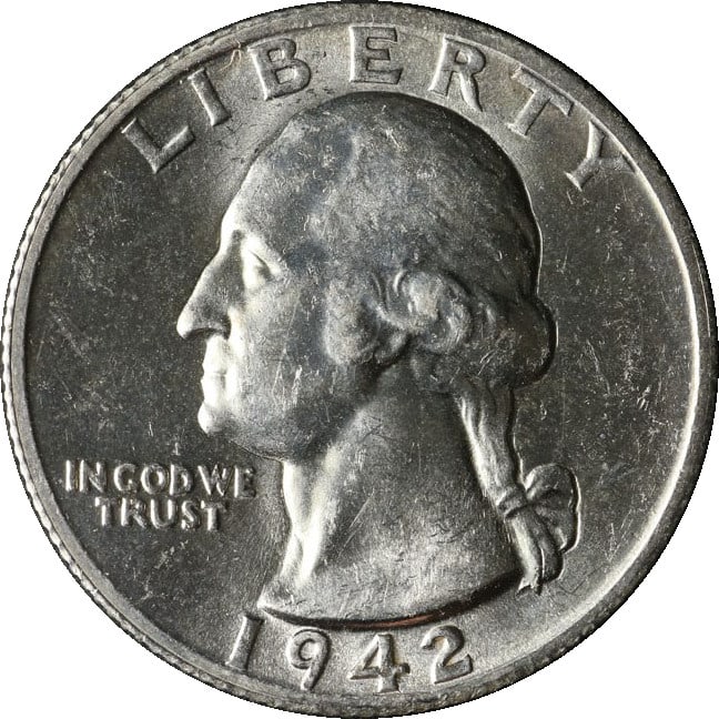 Circulated 1942 San Francisco Mint US Washington Quarter Coin: Circulated 1942 San Francisco Mint US Washington Quarter Coin This is a 1942-S Washington Quarter from the United States, minted in San Francisco. The coin is circulated and uncertified, making it a c
