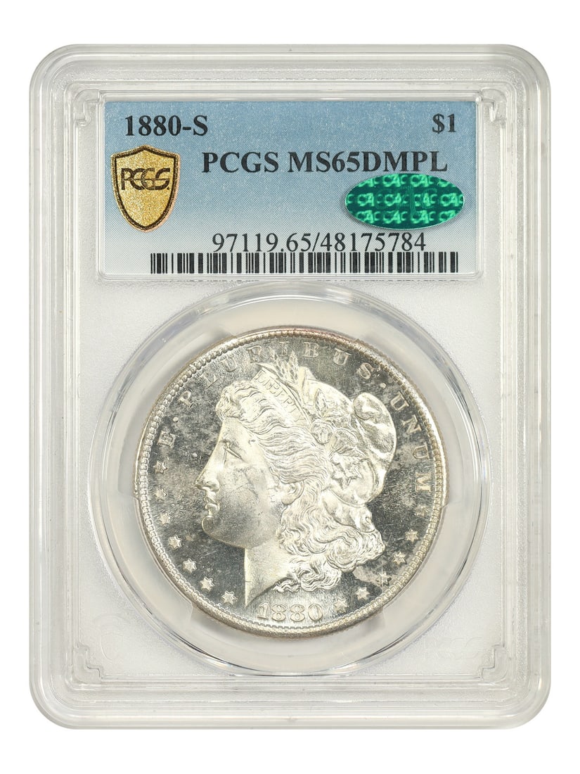 1880-S Morgan Dollar PCGS CAC MS65 DMPL San Francisco Mint (1 of 5)