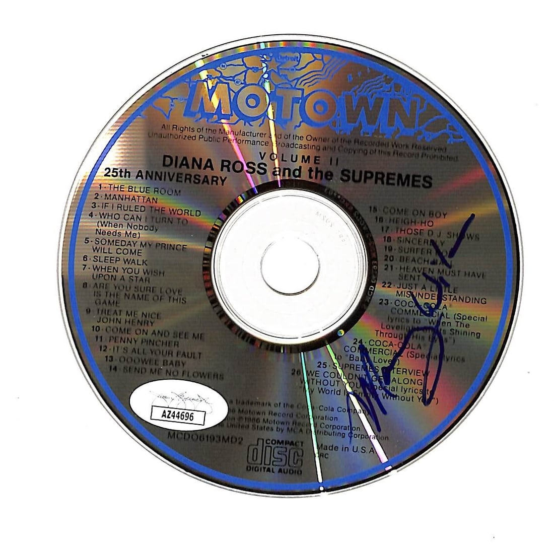 Mary Wilson Signed CD and Booklet The Supremes JSA Authenticated: Mary Wilson Signed CD and Booklet The Supremes JSA Authenticated This original CD and booklet set from The Supremes features the autograph of Mary Wilson, a legendary member of the iconic Motown group