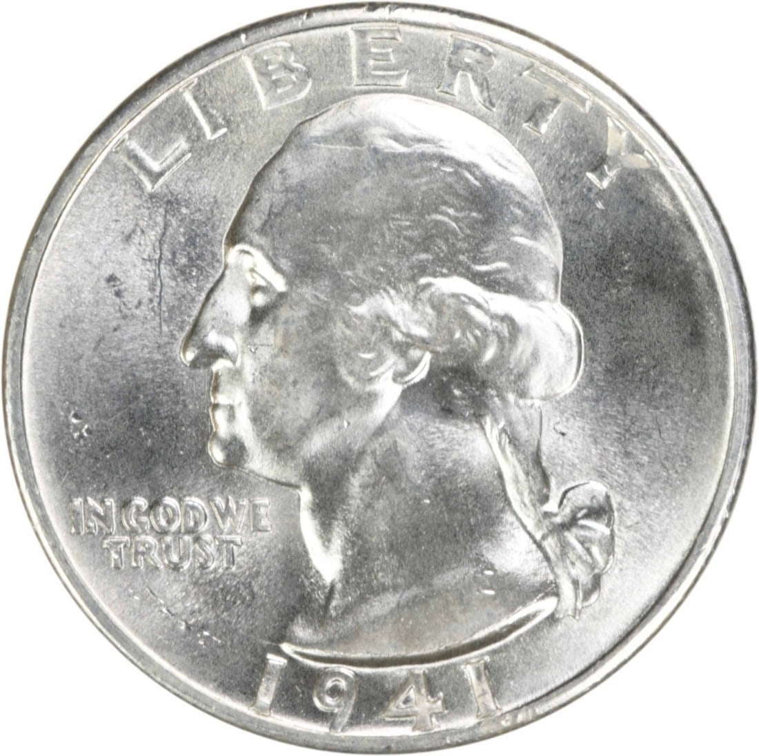 1941-D Silver Washington Quarter Choice BU+ Uncertified (1 of 2)