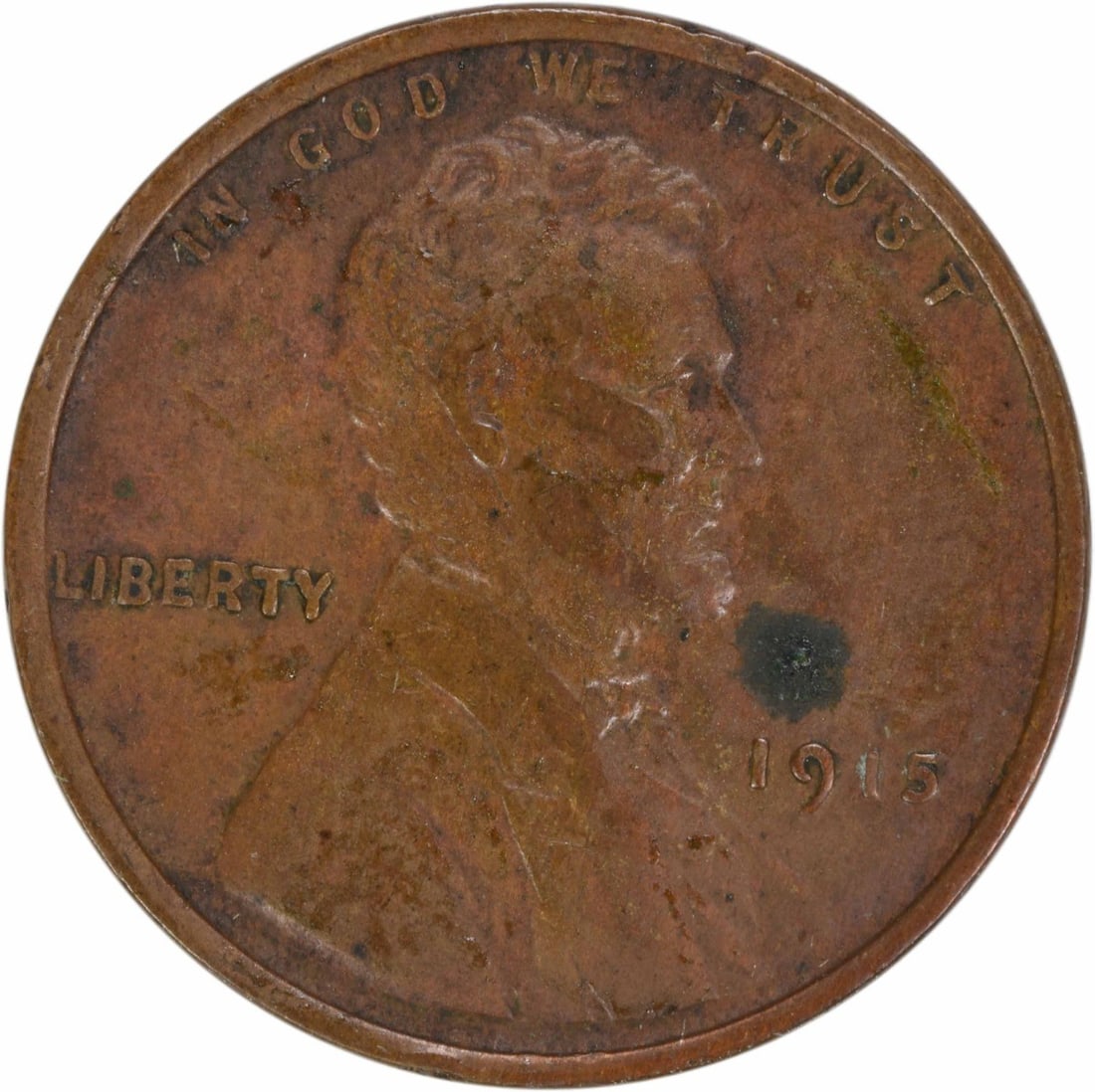 1915 Lincoln Wheat Copper Small Cent EF Uncertified (1 of 2)