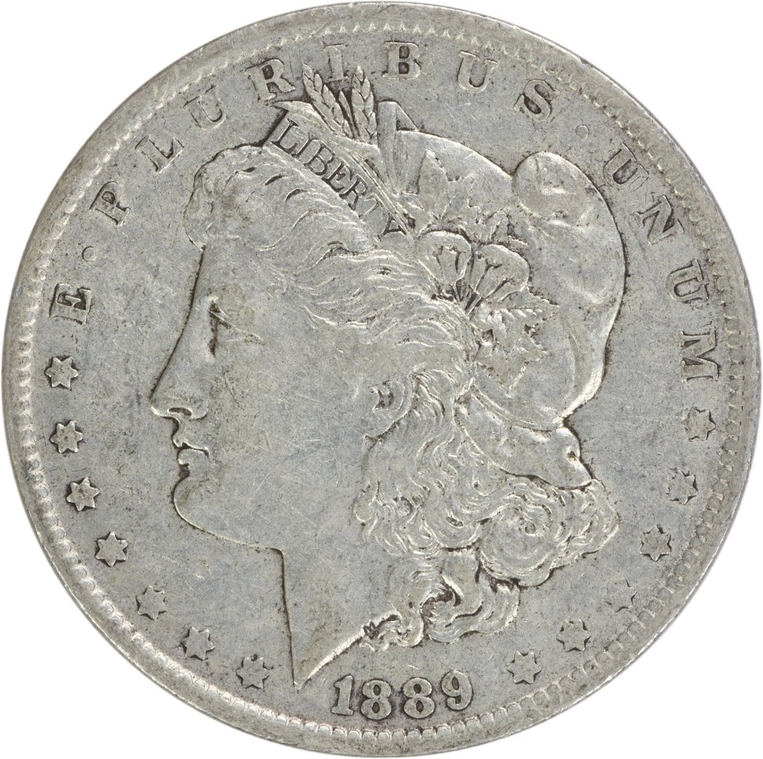 1889-O Morgan Silver Dollar 90% Silver EF Uncertified Coin: 1889-O Morgan Silver Dollar 90% Silver EF Uncertified Coin This 1889-O Morgan Silver Dollar is a remarkable piece of numismatic history. Struck in 90% silver and 10% copper at the New Orleans Mint, th