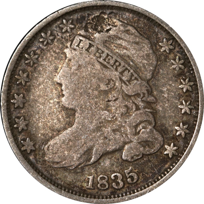 1835 United States Silver Bust Dime (1 of 2)