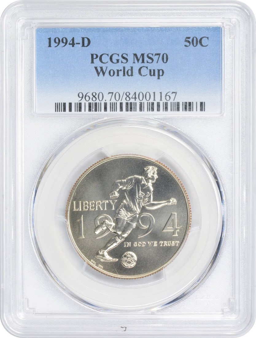 PCGS MS70 1994-D World Cup Clad Half Dollar (1 of 2)