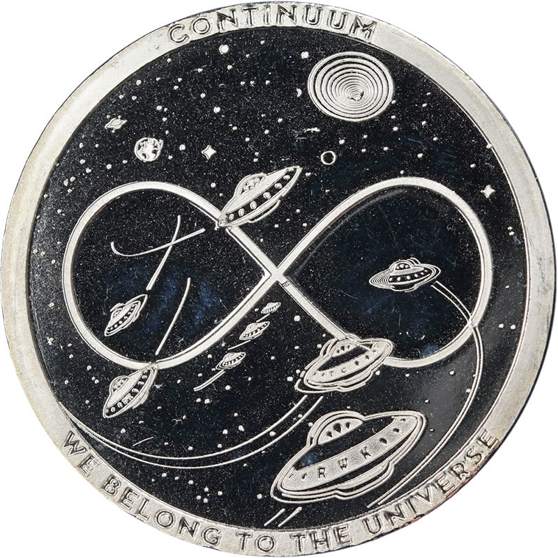 1 Ounce Chautauqua Silver Works Continuum Round 99.9 Fine (1 of 2)