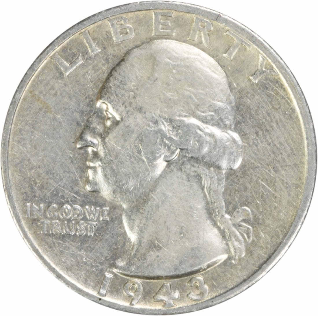 1943-S Silver Washington Quarter Choice BU Uncertified: 1943-S Silver Washington Quarter Choice BU Uncertified This is a 1943-S Washington Silver Quarter from the United States, featuring a Choice Brilliant Uncirculated (BU) grade. The coin is composed of 