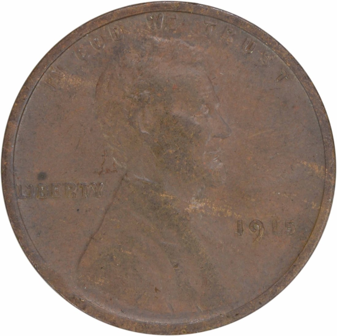 1915 Lincoln Wheat Copper Small Cent EF Uncertified (1 of 2)