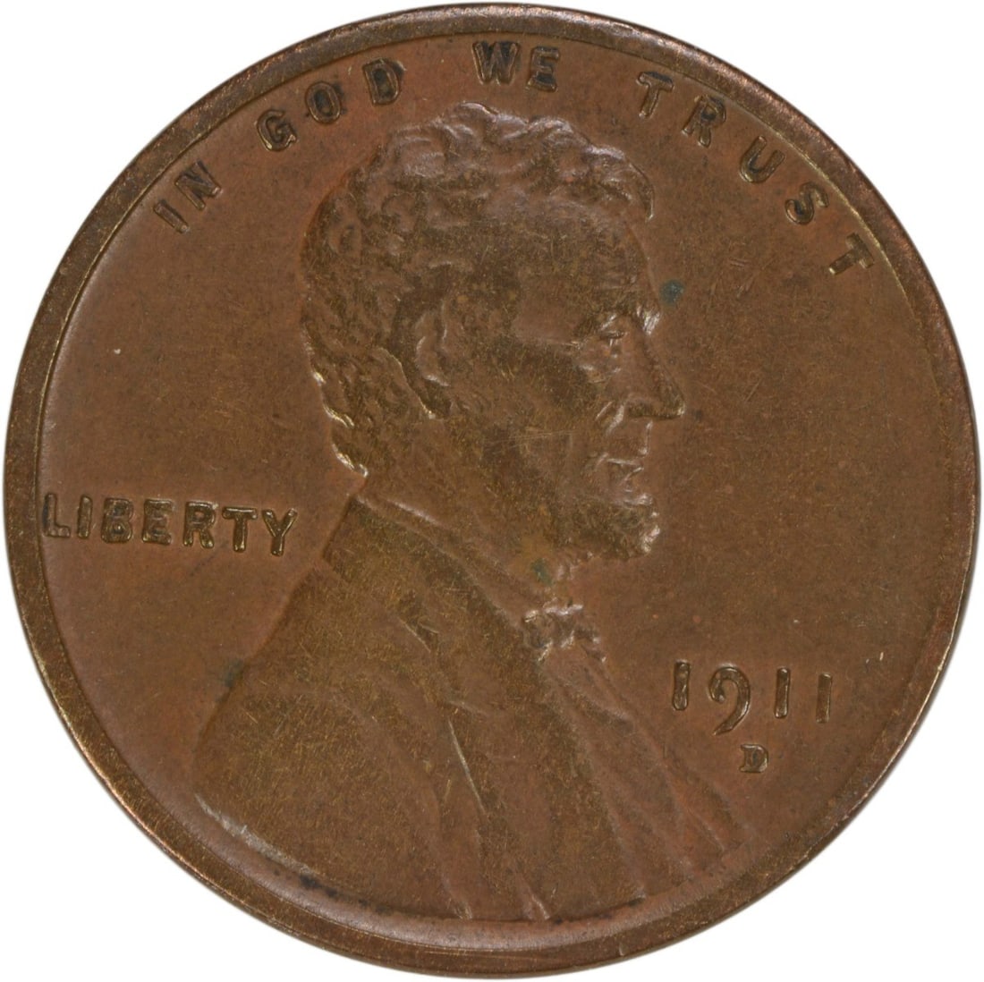 1911 D Lincoln Wheat copper small cent EF uncertified (1 of 2)