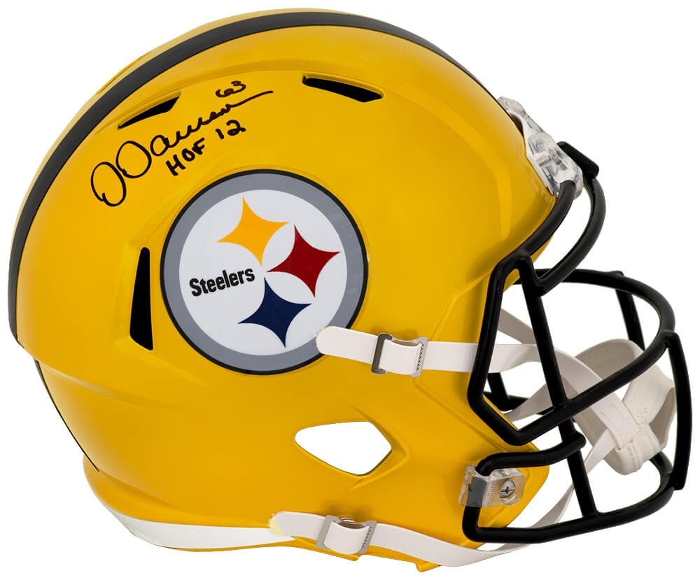 Dermontti Dawson autographed Steelers Riddell full size speed replica helmet HOF 12 (1 of 1)