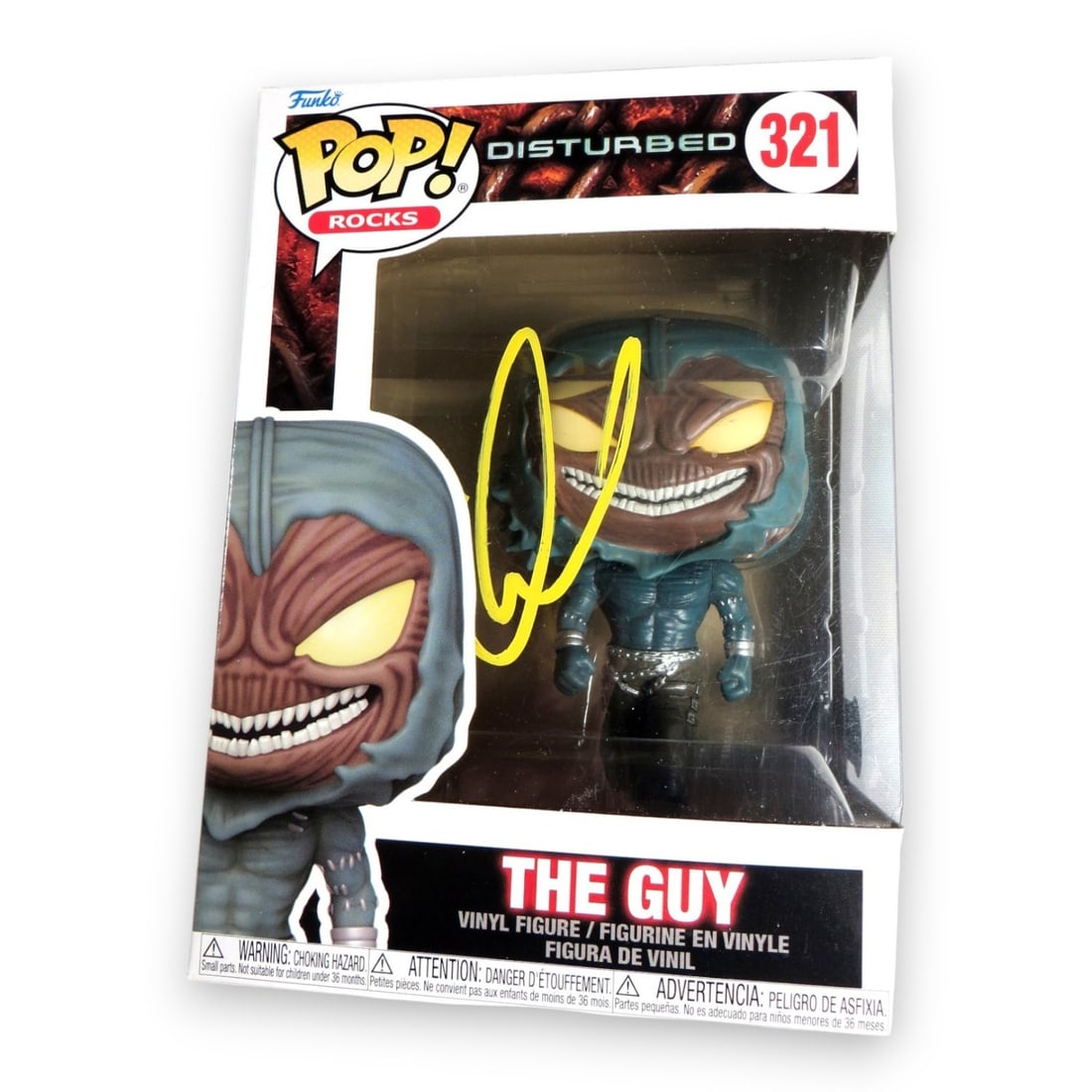 David Draiman Signed Funko POP! Disturbed Figure Beckett Authenticated (1 of 3)