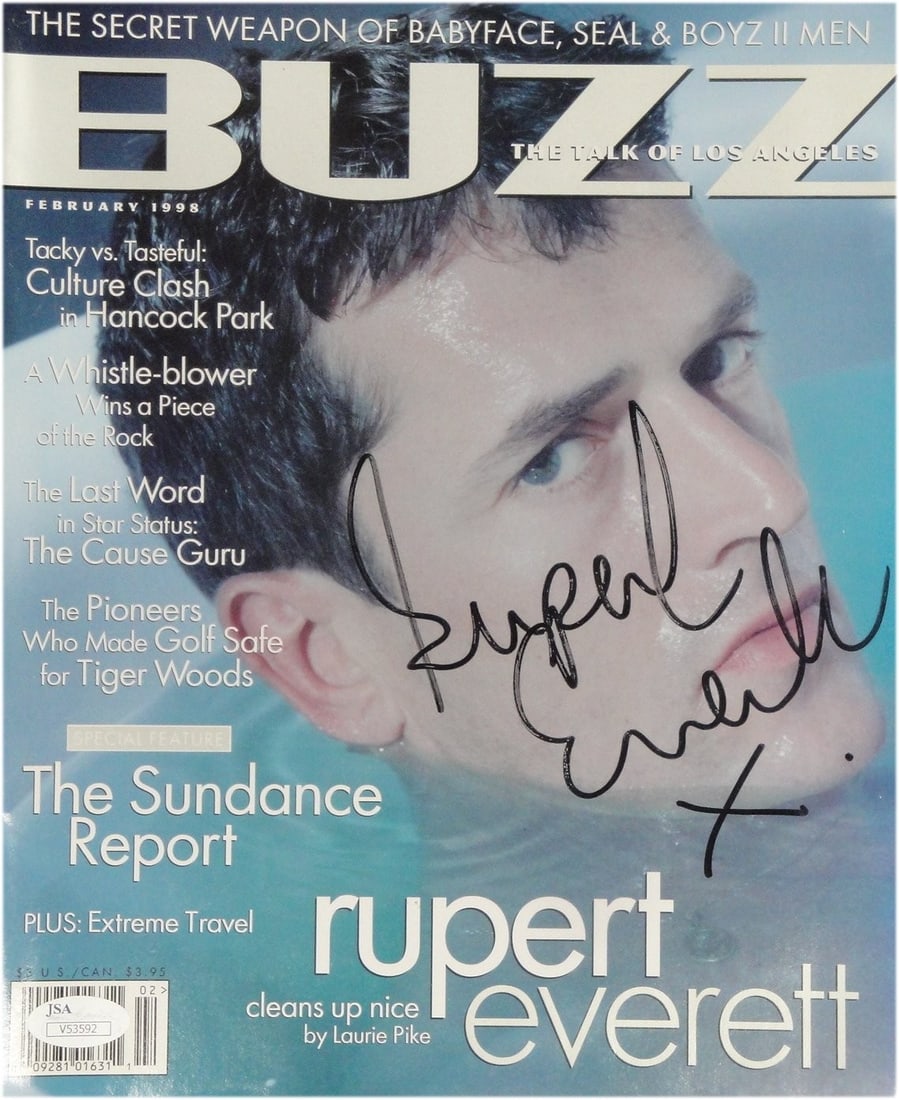 Rupert Everett Autographed Magazine Certified JSA Original (1 of 4)