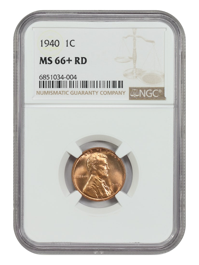 1940 Lincoln Wheat Cent NGC MS66 Plus Gem Red Uncirculated (1 of 4)