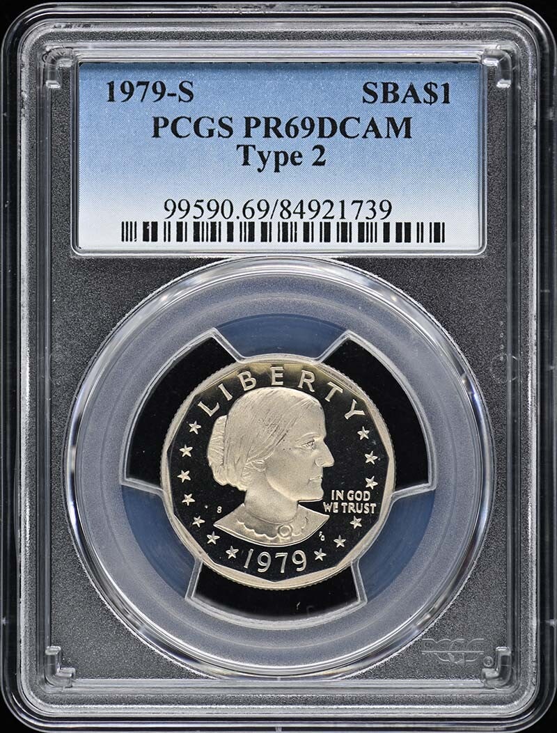 1979-S Susan B Anthony Dollar Type 2 PCGS PR69DCAM Uncirculated (1 of 2)