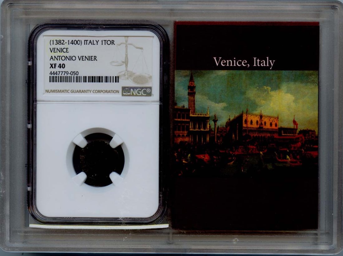 Italy 1 Tor Andrea Contarini Coin NGC XF40 Certified (1 of 4)