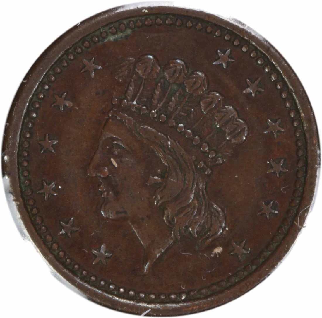 Patriotic Our Navy 53 336 Civil War Era Token United States Uncertified (1 of 2)