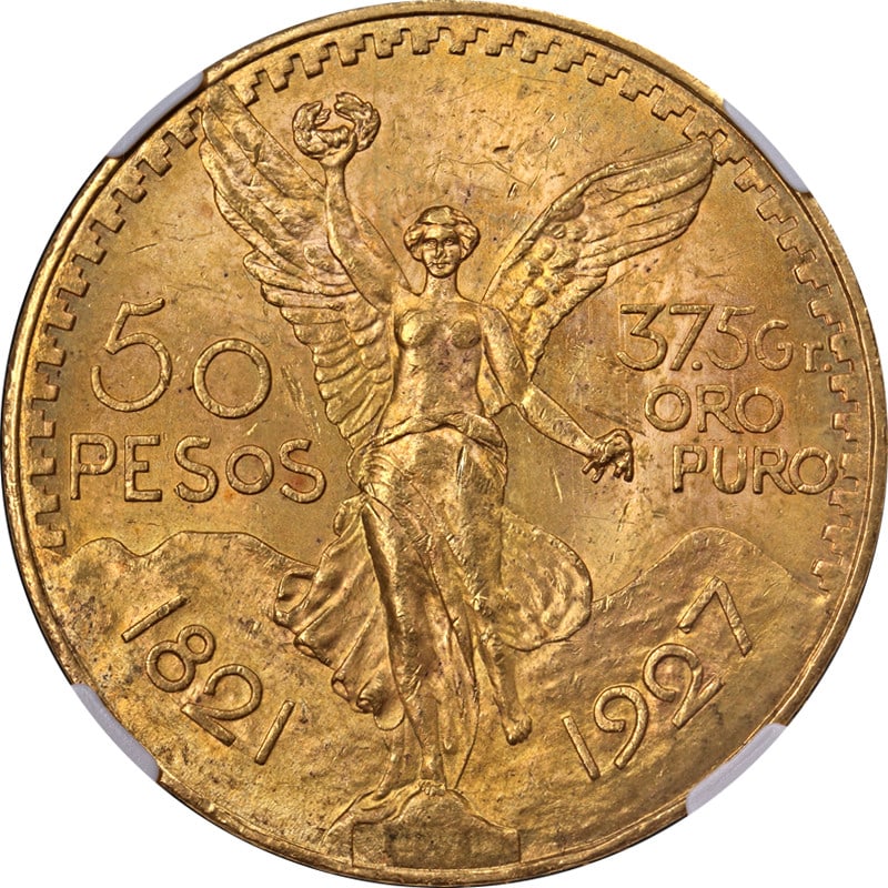 1927 Mexico 50 Peso Gold Coin NGC MS63 (1 of 4)