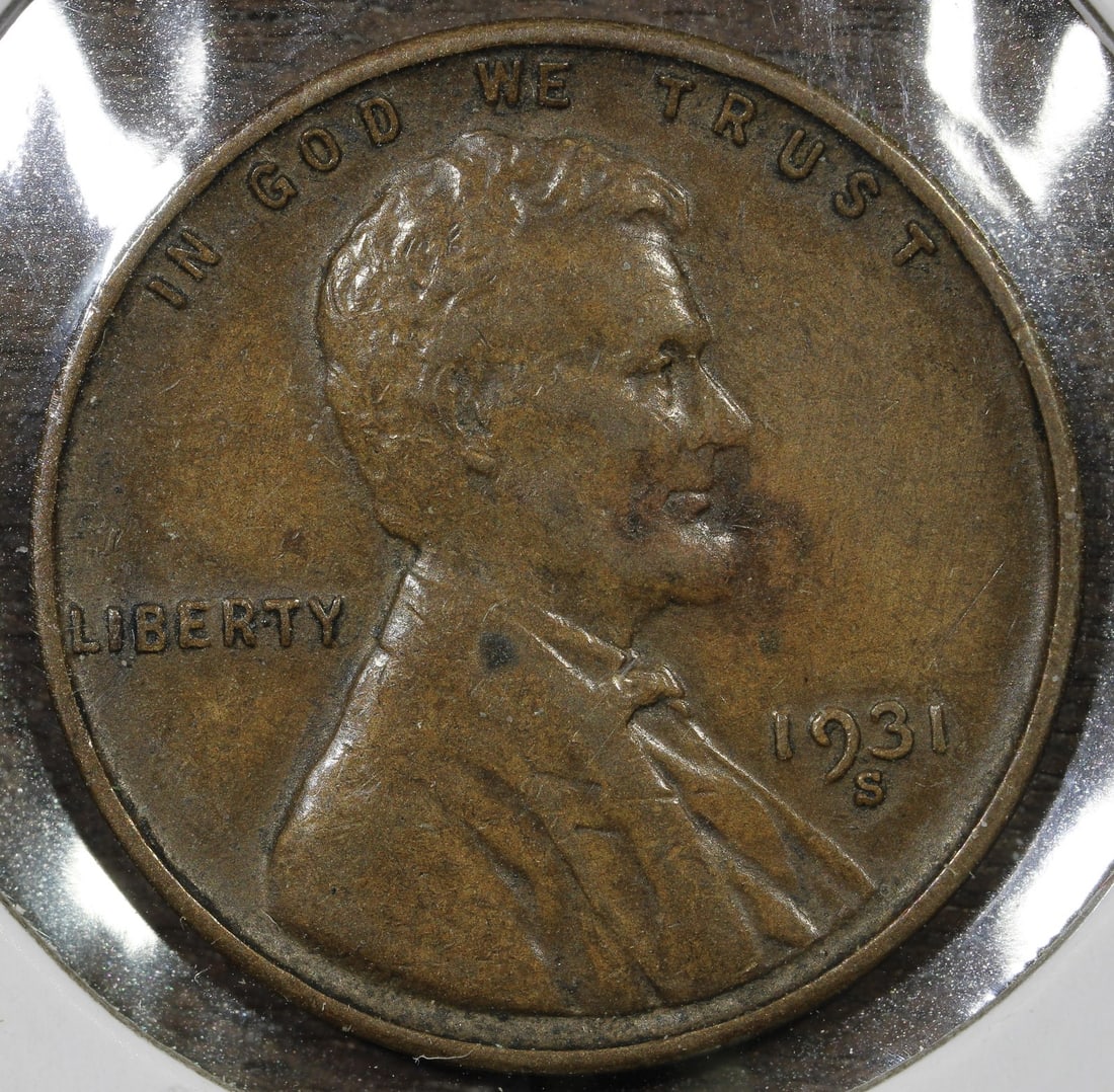 1931-S Lincoln Wheat Cent Key Date 1C XF: 1931-S Lincoln Wheat Cent Key Date 1C XF This 1931-S Lincoln Wheat Cent is a key date coin from the United States. It features the classic wheat reverse design and is in pre-owned condition. The coin 